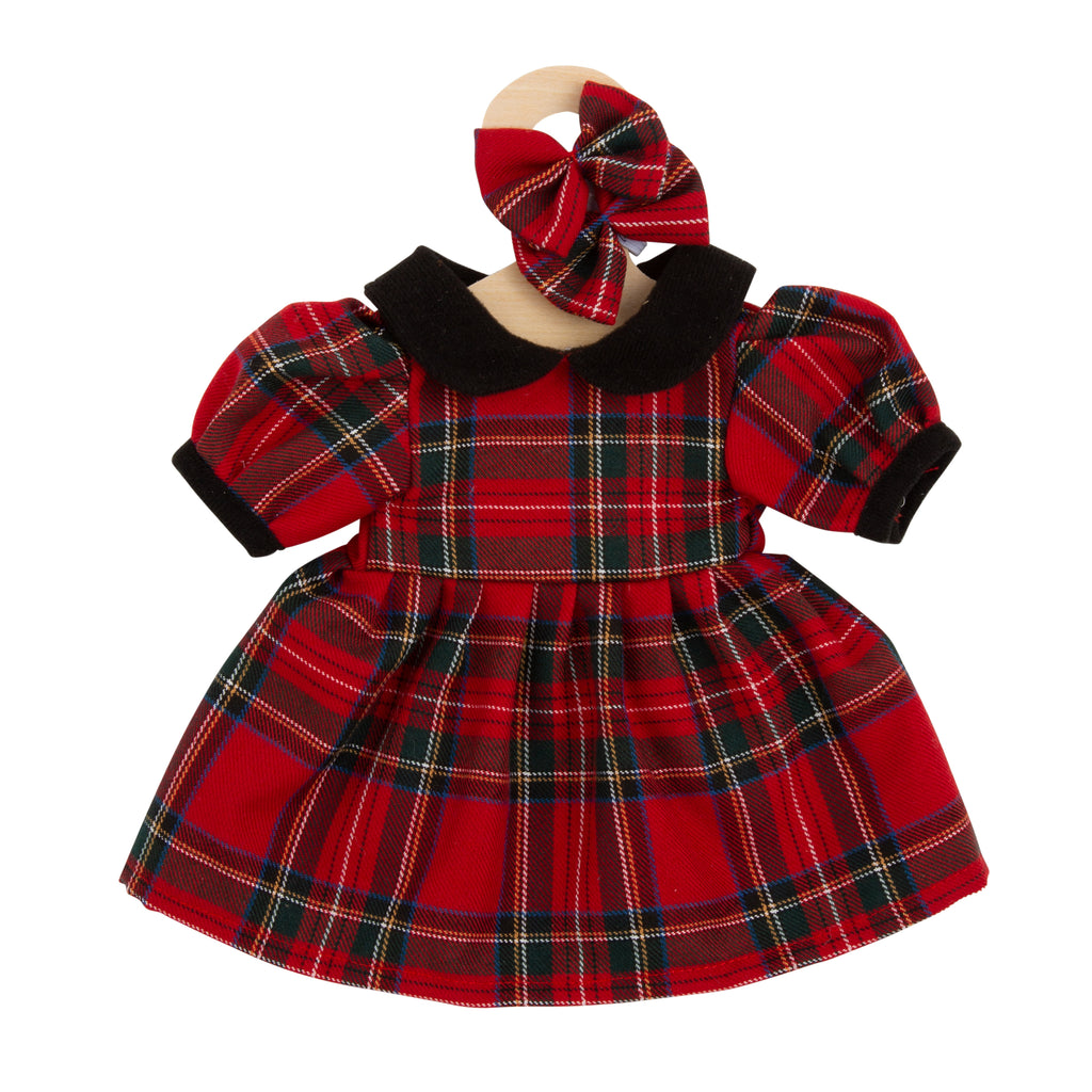 Dolls clothes - red tartan