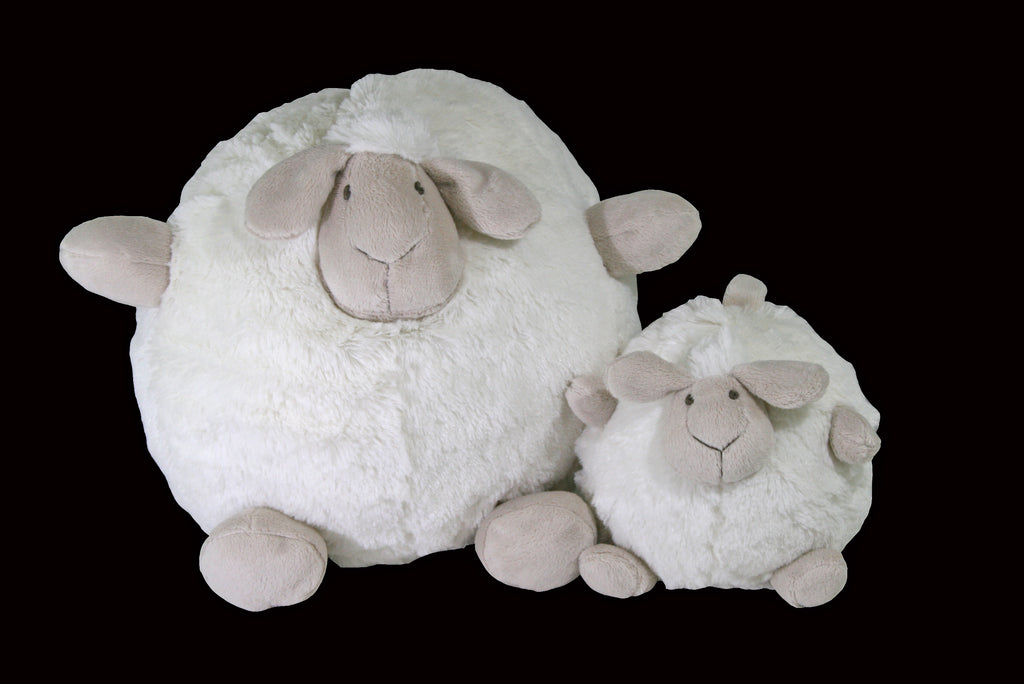 White ball sheep small white