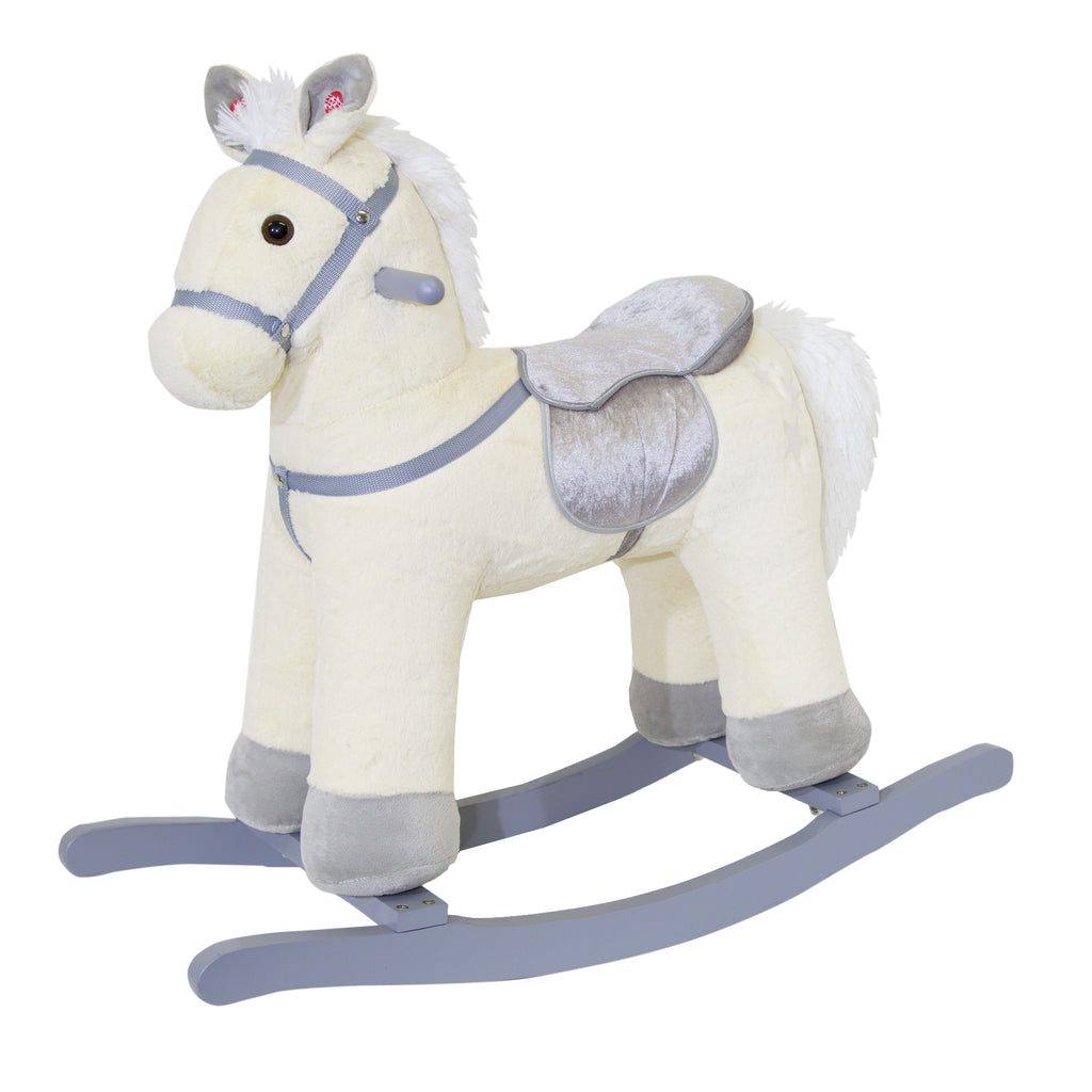 Cream Rocking horse