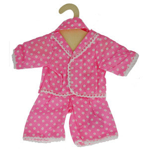 Dolls polkadot pyjamas pink